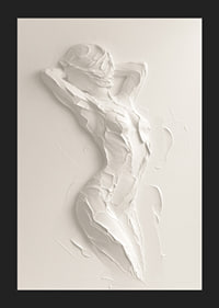 A poster that highlights the body's natural beauty with soft, textured brushstrokes-5