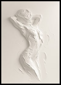 A poster that highlights the body's natural beauty with soft, textured brushstrokes-6