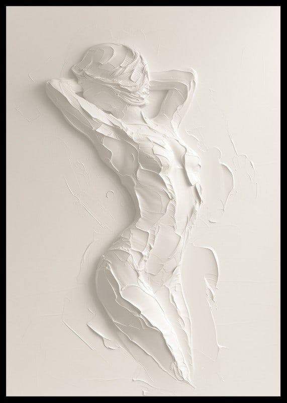 A poster that highlights the body's natural beauty with soft, textured brushstrokes-12
