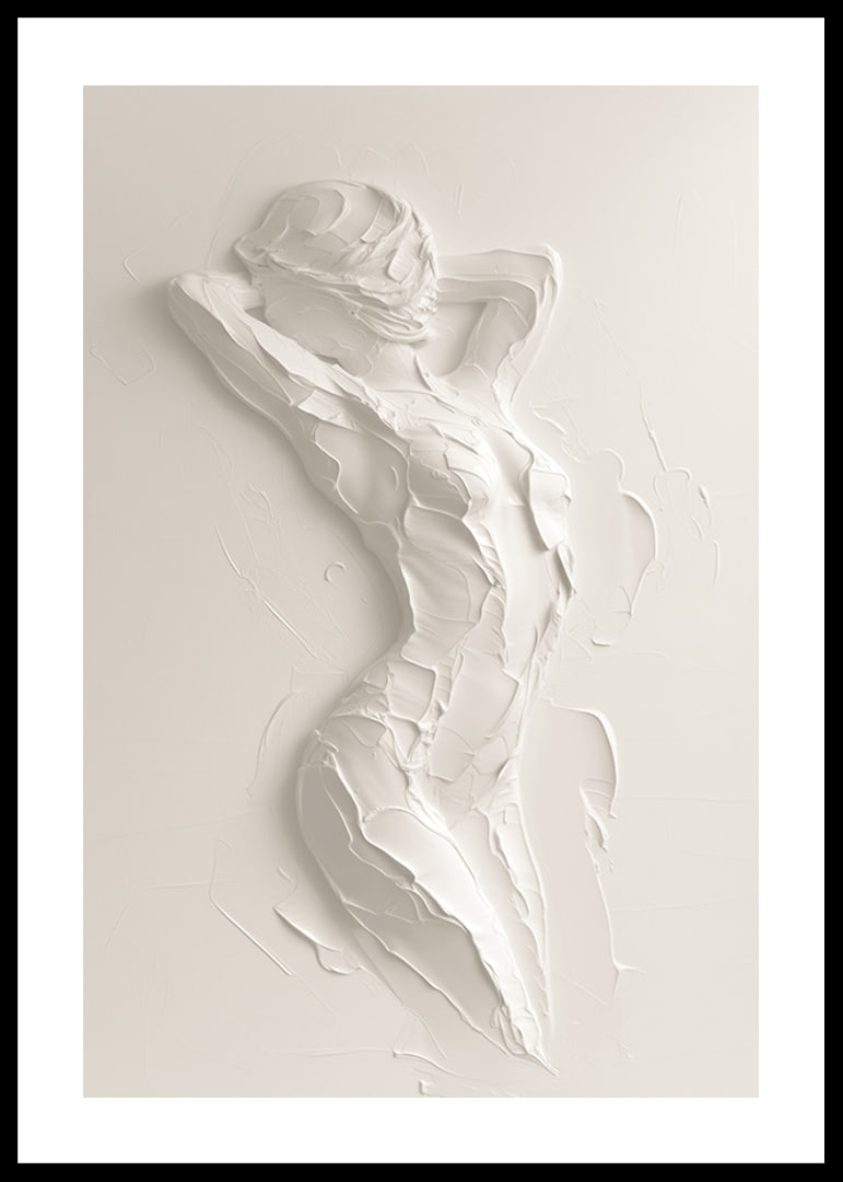 A poster that highlights the body's natural beauty with soft, textured brushstrokes-12
