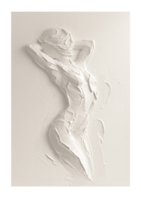 A poster that highlights the body's natural beauty with soft, textured brushstrokes-1