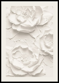 A poster with textured, detailed flowers in soft, monochrome tones-2