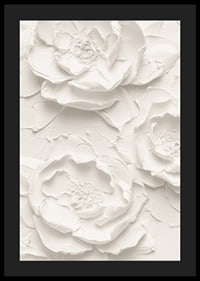 A poster with textured, detailed flowers in soft, monochrome tones-4