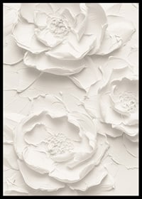 A poster with textured, detailed flowers in soft, monochrome tones-6