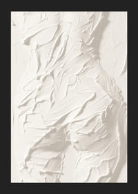 En poster som framhäver kroppens former med kraftfulla, texturerade penseldrag-5