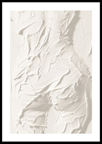 En poster som framhäver kroppens former med kraftfulla, texturerade penseldrag-0