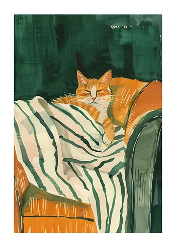Poster Ginger Cat Dreams