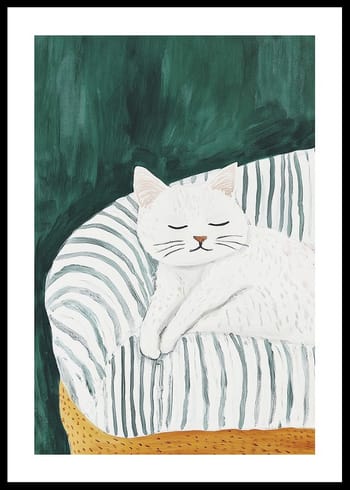 Poster Cozy White Whiskers