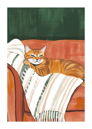 Poster Ginger Cat Comfort