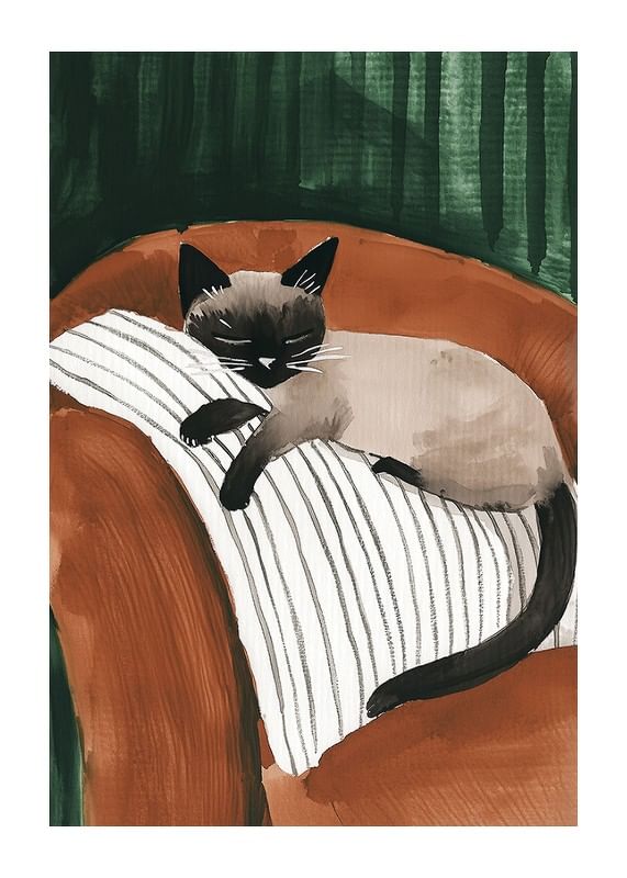 Plagát Velvet Cat Dreams