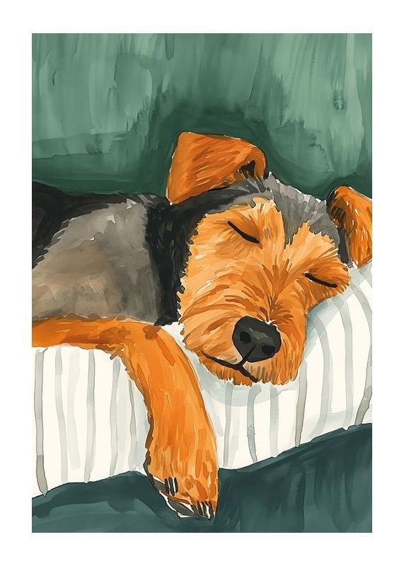 Poster Dreaming Pup