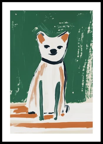 Poster Playful Pup Portrait