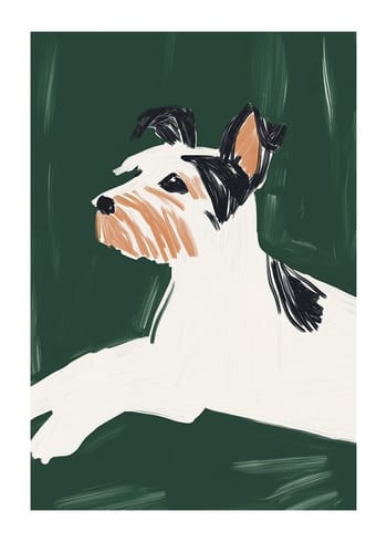 Poster Abstract Terrier Portrait