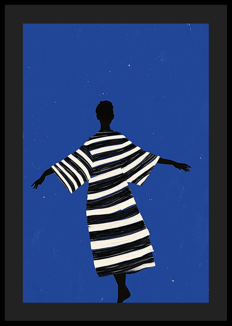 En elegant poster av en dansande figur under stjärnhimlen-12
