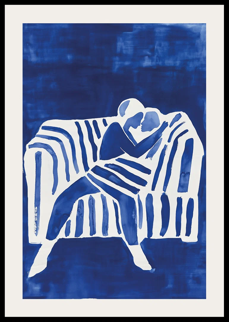 A poster depicting a couple's love-12