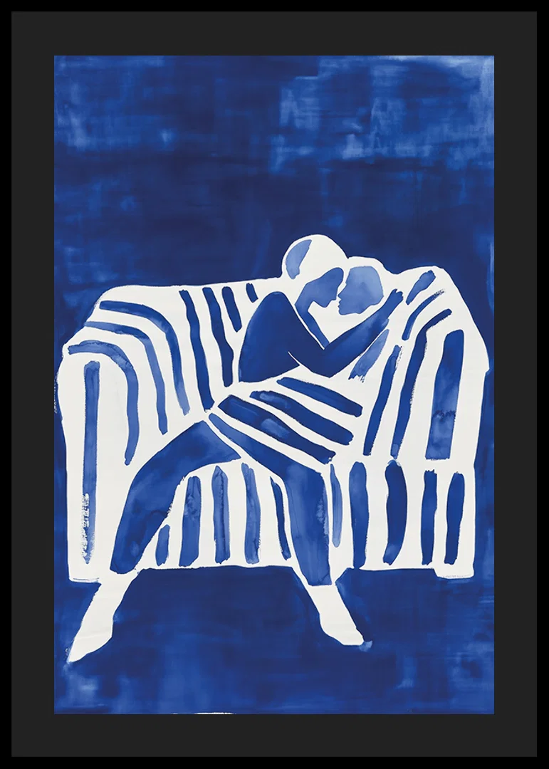 A poster depicting a couple's love-12