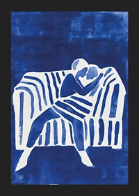 A poster depicting a couple's love-5