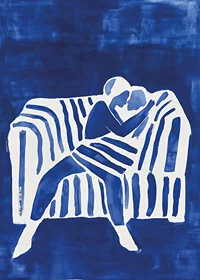 A poster depicting a couple's love-7
