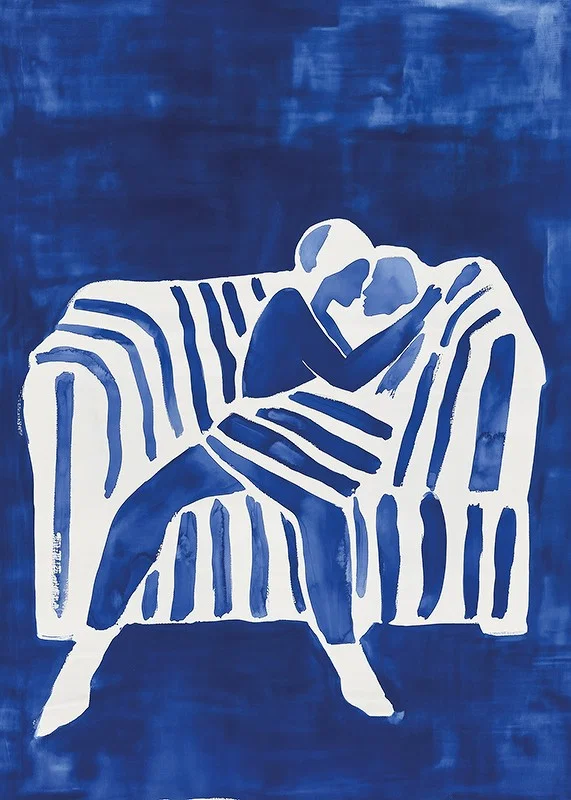 A poster depicting a couple's love-12