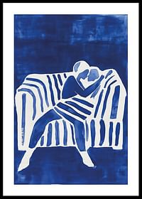 A poster depicting a couple's love-0