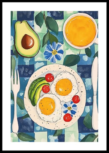Affiche Avocado & Egg Morning