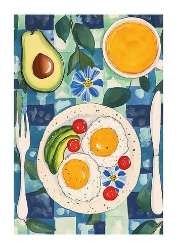 Plakat Avocado & Egg Morning