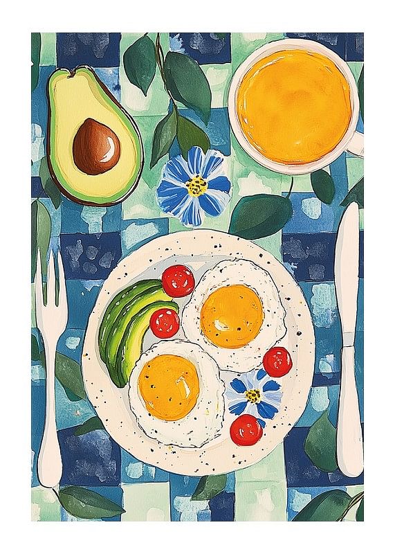 Poster Avocado & Egg Morning