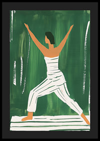 En poster av en kvinna i yogaposition-4