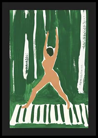A poster of a woman in yoga position-4