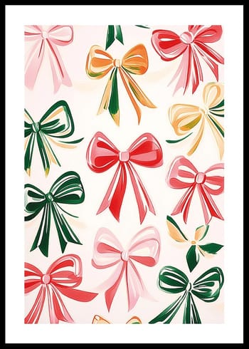 Poster Festive Bows Delight