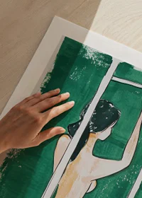 A poster of a woman in the shower -9
