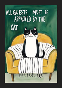 A poster of a cat in an armchair-5