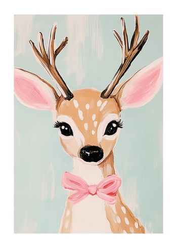 Poster Deer With A Bow