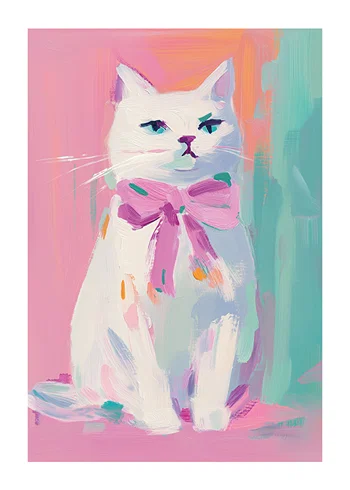 Poster Pastel Purrfection