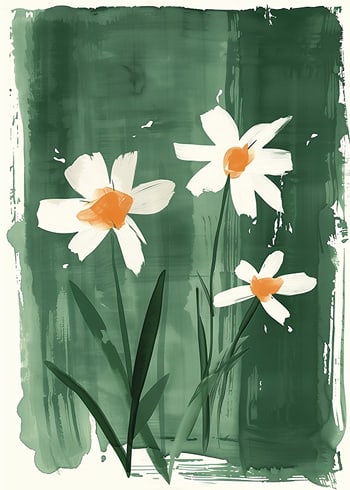 Póster Delicate Daisies