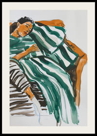  Plagát ženy odpočívajúcej na pohovke-2