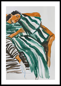  A poster of a woman resting on a sofa-0