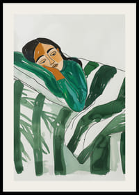 Ein Poster mit einer schlafenden Frau-2