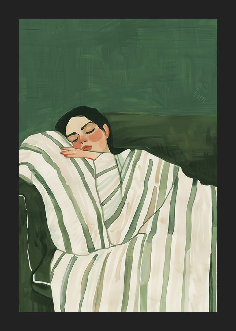 En poster som fångar känslan av vila och trygghet-12