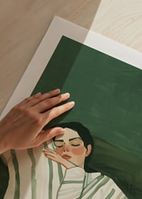 Plakat oddający uczucie odpoczynku i bezpieczeństwa-9