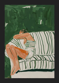 Egy plakát, amely megörökíti a gondolkodás és a nyugalom pillanatát-5