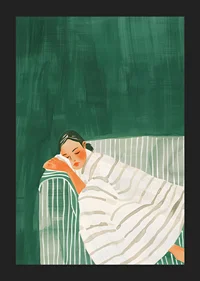 A poster that captures a quiet moment of rest and security-5