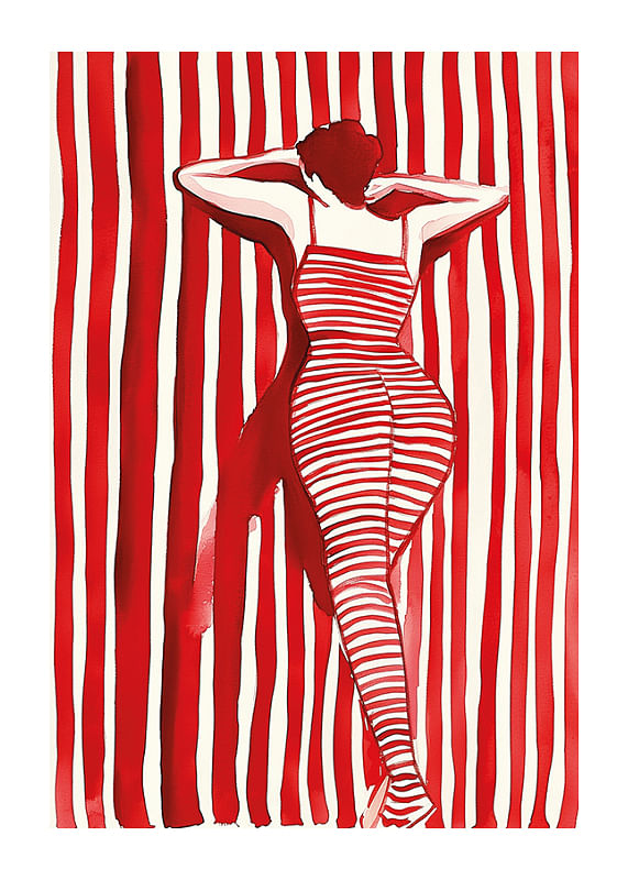Plagát Striped Allure