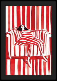 Een kleurrijke harmonie van rode strepen en casual elegantie-4