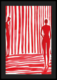 A vörös sziluettek és csíkok drámát és rejtélyt keltenek ezen a plakáton-4