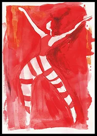 A dynamic dancer in red captures the movement of passion-6