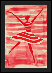 L'énergie vibrante d'une danseuse aux teintes dynamiques rouges et blanches-4