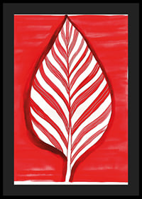 A bold leaf motif in red contrast creates vibrant energy-4