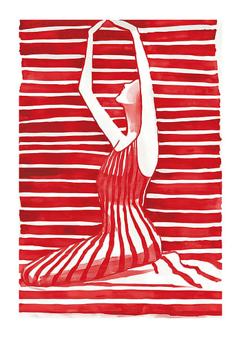 Plakat Striped Yoga Elegance