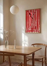 Dancing freedom in dynamic stripes of red and white-8